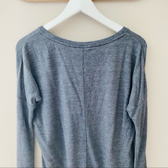 Athleta Long Sleeve Top Gray Sz Small - Picture 7 of 9